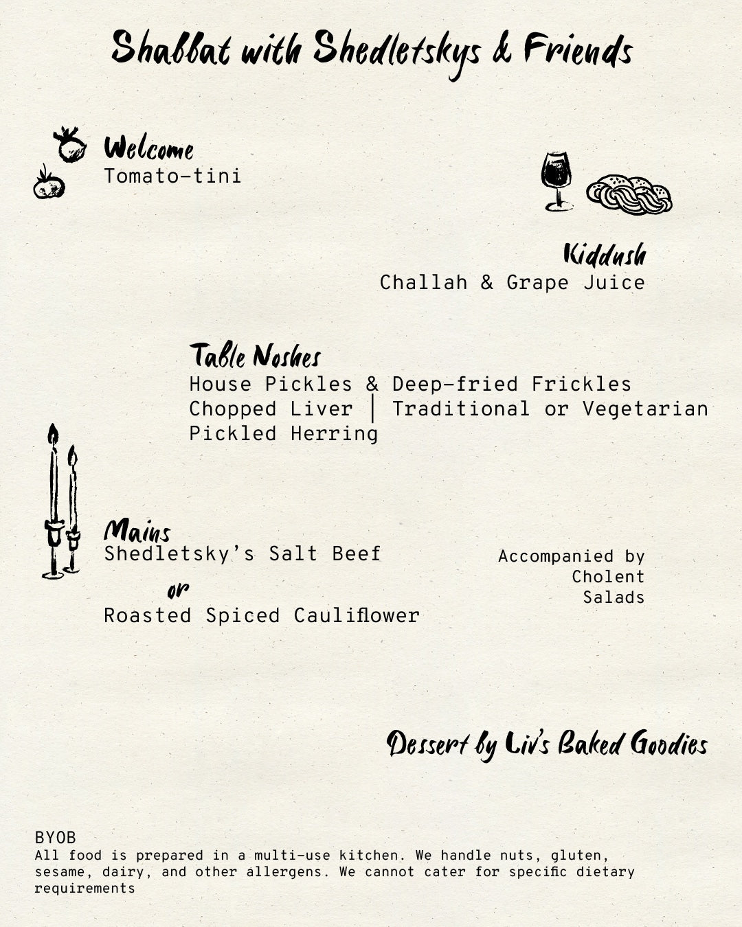 Shabbat with Shedletskys & Friends
