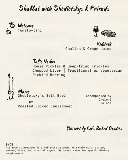 Shabbat with Shedletskys & Friends